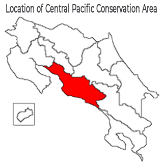 Costa Rica Cangrejal - Central Pacific Conservation Area Map